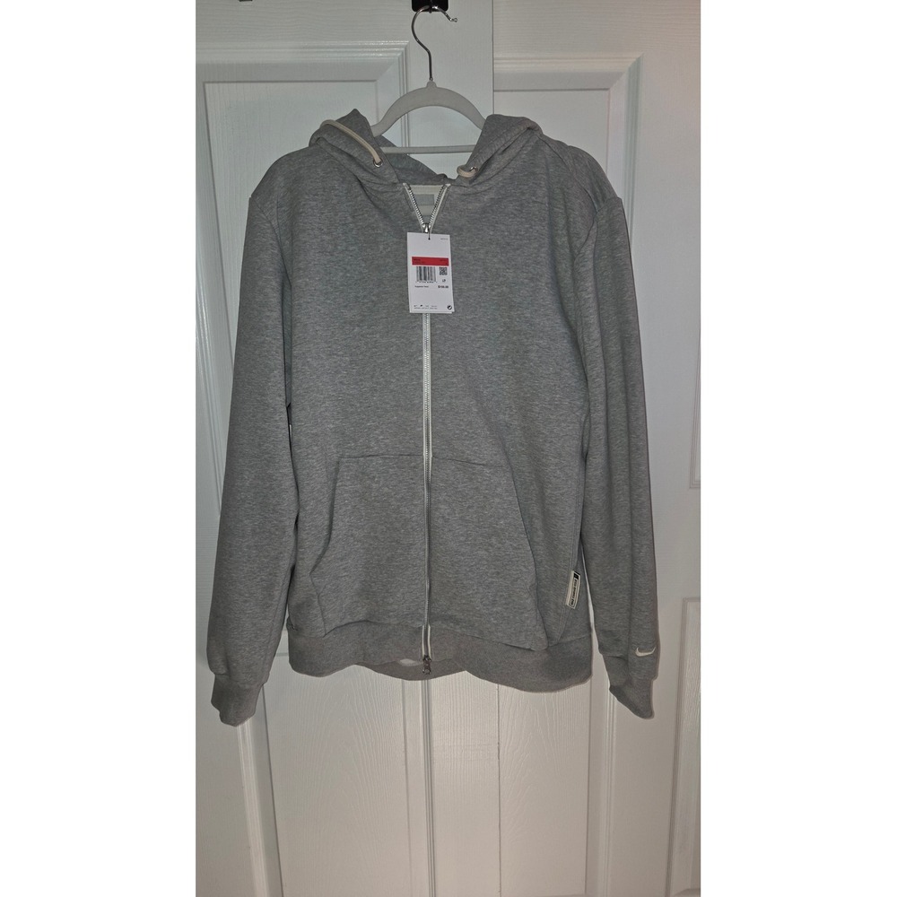 Nike Standard Issue Mens Dri-FIT Full Zip Hoodie Grey Size L